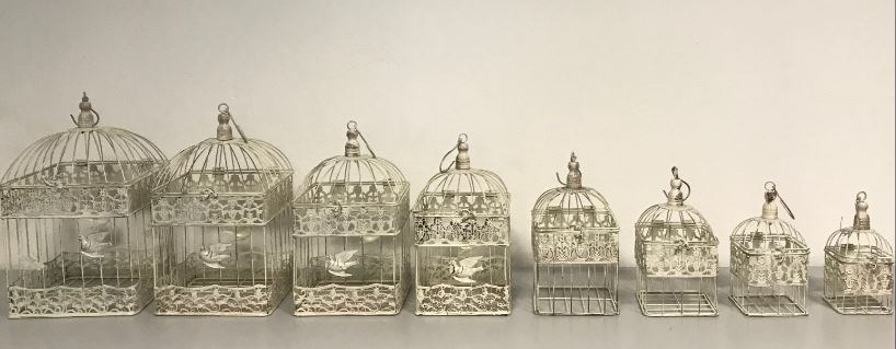 Square Decoration Cages rental in Milan Italy